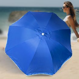 Пляжна парасолька з регулюванням нахилу і напиленням від сонця Mario Umbrella 1,6 м Синій