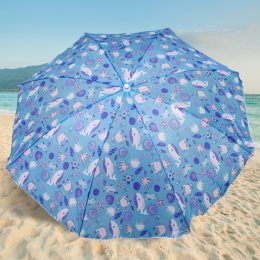 Пляжна парасолька з нахильним механізмом 180см Морський