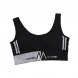 Жіночий спортивний бюстгальтер-топік для фітнесу Shoulder Sports Suit M Чорний (626)