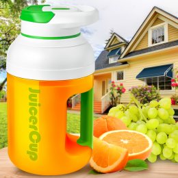 Портативний переносний блендер-пляшка для соку та смузі JuiceCup AND362 420 мл Зелений (205)