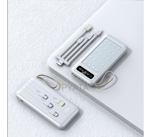 УМБ Повербанк Power Bank ViaKing XGB039 Type-C 20000 mAh Светодиод Белый (H-2)