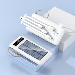 УМБ Повербанк Power Bank ViaKing XGB037 Type-C 20000 mAh Сонячна панель Білий (H-2)