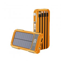 УМБ Power Bank ViaKing 20000 mAh солнечная панель Оранжевый (H-6)