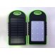 УМБ Power Bank ViaKing DDES500 Сонячна панель та LED-ліхтар 5 000 mAh Зелений (H-11)
