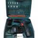 Аккумуляторный ударный шуруповерт с кейсом для хранения и инструментами в комплекте BOSHUN BS6012-C013 12v 2.0Ah Синий (2487)