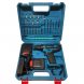 Аккумуляторный шуруповерт с кейсом для хранения с набором инструментов в комплекте Masaki MT6012-C014B 24v Синий (2487)