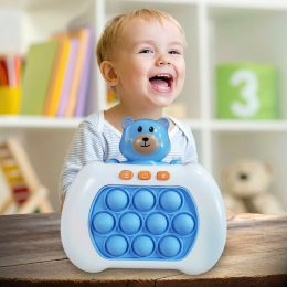 Детская игрушка-антистресс Поп Ит 4 режима с подсветкой Quick Push Puzzle Game Fast №205В Голубой/КК