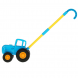 Детская интерактивная музыкальная игрушка трактор с ручкой Синий (SD)