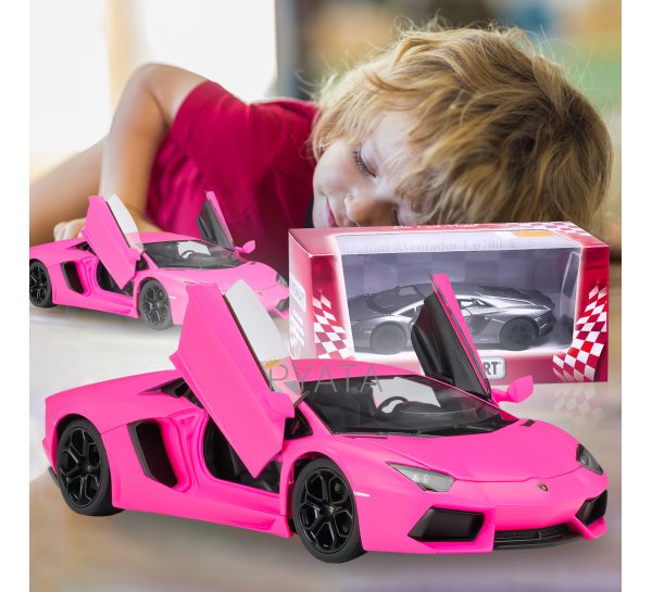 Детская инерционная металлическая игрушка-машинка KT-5370W "Matte Lamborghini" (I24)