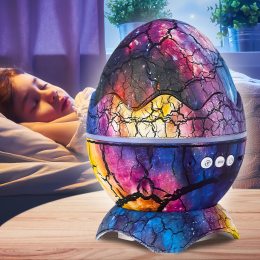 Дитячий музичний нічник-проектор на поставці з динаміком та мелодіями для сну "Яйце динозавра" K890 (259)