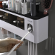 Багатофункціональна диспенсер-поличка у ванну для зубного приладдя з дозатором зубної пасти на стіну з 4 склянками Aswei A1910 (259)