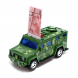 Детская электронная игрушка сейф-копилка машинка с купюроприемником "Машина военная Hummer" YJ388-60 (259)
