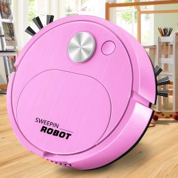 Умный робот-пылесос 3в1 уборщик для дома Sweeping Robot 521-2345 Розовый (205)