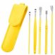 Багаторазовий набір косметологічних інструментів для чищення вух із чохлом Tool Set Жовтий (205)