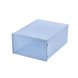 Складаний пластиковий контейнер-органайзер бокс для зберігання взуття B12-01 6 секцій Блакитний (HA-360)