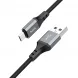 Зарядний кабель для телефону для заряджання та передачі даних MicroUSB HOCO X86 Чорний (206)