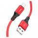 Зарядный кабель для телефона для зарядки и передачи данных MicroUSB HOCO X86 Красный (206)