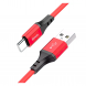 Зарядный кабель для телефона для зарядки и передачи данных Type-C HOCO X86 Красный (206)