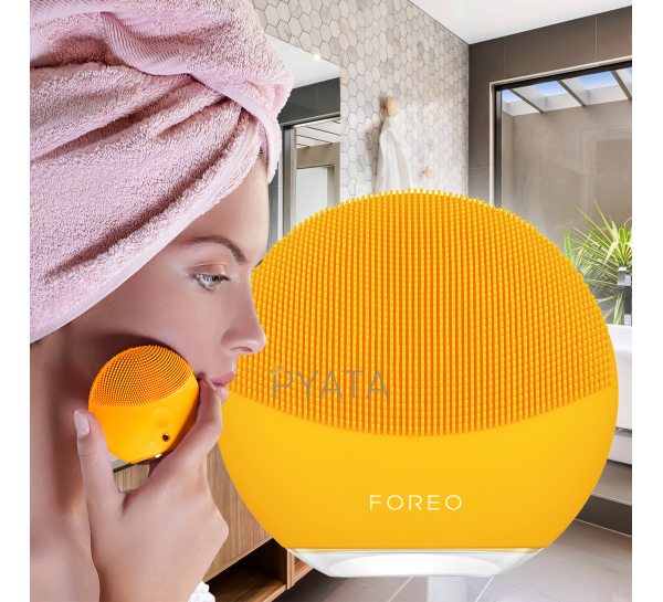 Електрична очищувальна щітка-масажер для обличчя Foreo Luna mini 2 Жовта (219)