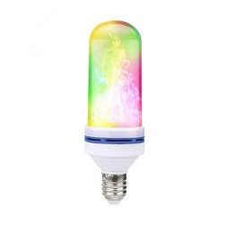 Лампа LED Flame Bulb E27 с эффектом пламени огня RGB