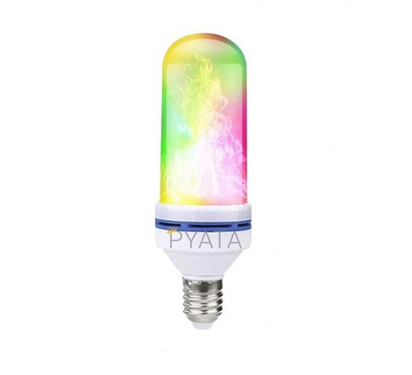 Лампа LED Flame Bulb E27 с эффектом пламени огня RGB