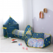 Детский игровой домик-палатка 3в1 с туннелем и бассейном под шарики Синий (626)