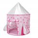 Детский игровой домик-палатка 3в1 с туннелем и бассейном под шарики Розовый (626)
