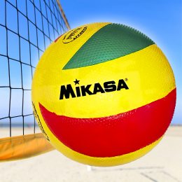 М'яч волейбольний для командних ігор спорту Mikasa MVA200 Зелено-жовтий-червоний