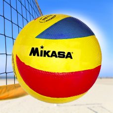 Мяч волейбольный для командных игр спорта Mikasa MVA200 Желто-красно-синий