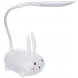 Настольная аккумуляторная гибкая лампа "Кролик" YW2191А Белый 