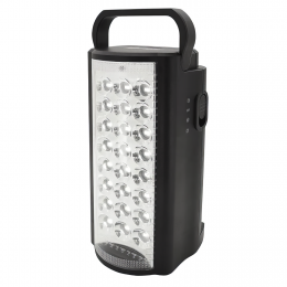 Переносний акумуляторний світлодіодний LED ліхтар-пауербанк з функцією заряджання Alfarid 2606 Almina 220V Чорний