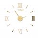 Настінні самоклеючі кварцові 3д годинник DIY Clock ZH173720 Золоті