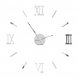 Настінні самоклеючі кварцові 3д годинник DIY Clock ZH173720 Срібні