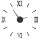 Настенные самоклеющиеся кварцевые 3д часы DIY Clock ZH173720 Черные (В)