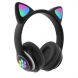 Бездротові дитячі TWS bluetooth навушники з котячими вушками Cat VIV-23M Чорні + SD карта пам'яті 32 gb