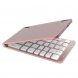 Беспроводная складная портативная bluetooth клавиатура из алюминиевого сплава 180mAh Розовая (626)