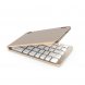 Беспроводная складная портативная bluetooth клавиатура из алюминиевого сплава 180mAh Золотая (626)