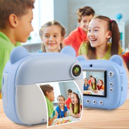 Дитячий цифровий фотоапарат з миттєвим друком фото M&A-2000 Блакитний (259)