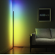 Кутова кольорова підлогова RGB лампа торшер з пультом управління та регулюванням яскравості EL-2185-3 (237)