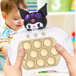 Детская портативная развивающая игрушка-антистресс поп ит 4 режима с подсветкой Quick Push Puzzle Game Fast №DD1808-888K Белый (KN)