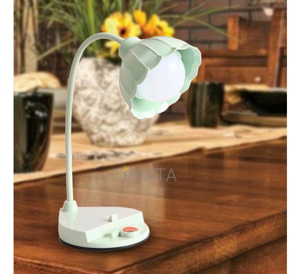 Настільна акумуляторна лампа Sensor Table Lamp "Квіточка" LD3060B Зелений (HA-33)