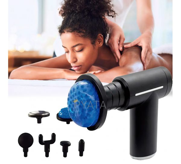 Масажер з підігрівом, насадки в комплекті MASSAGE GUN (8123)/259