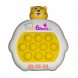 Детская портативная развивающая игрушка-антистресс поп ит 4 режима с подсветкой Quick Push Puzzle Game Fast №276В Тигренок Желтый (KN)