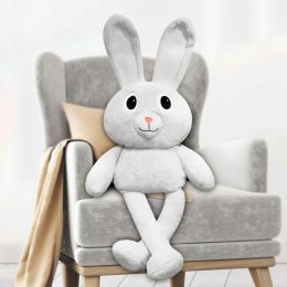 М'яка плюшева дитяча іграшка-обіймашка Кролик 100 см Білий (HA-5/HA-6)
