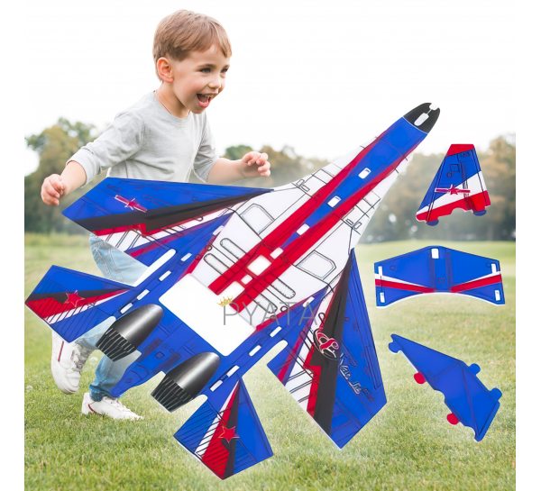 Детский конструктор-летающий пенопластовый самолет (259)