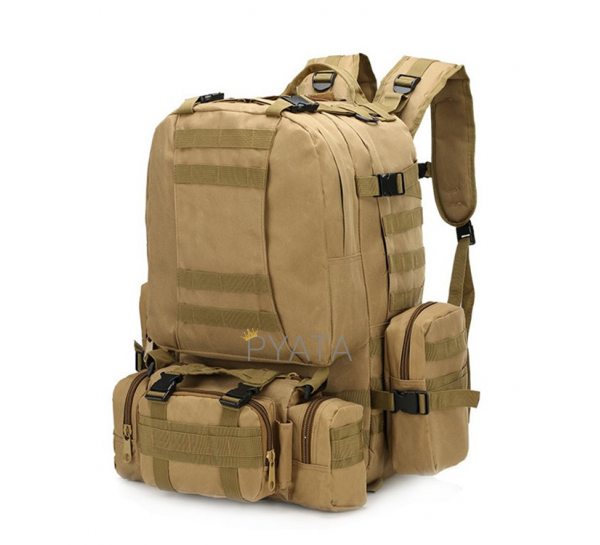 Рюкзак тактический штурмовой Mission Pack Laser Cut Coyote 55 л Песочный