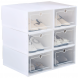Складной пластиковый контейнер-органайзер бокс для хранения обуви B12-01 24 секции Белый (HA-360)