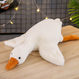 УЦЕНКА! Детская мягкая плюшевая игрушка подушка-обнимашка Гусь Белый 70 см (HA-4)