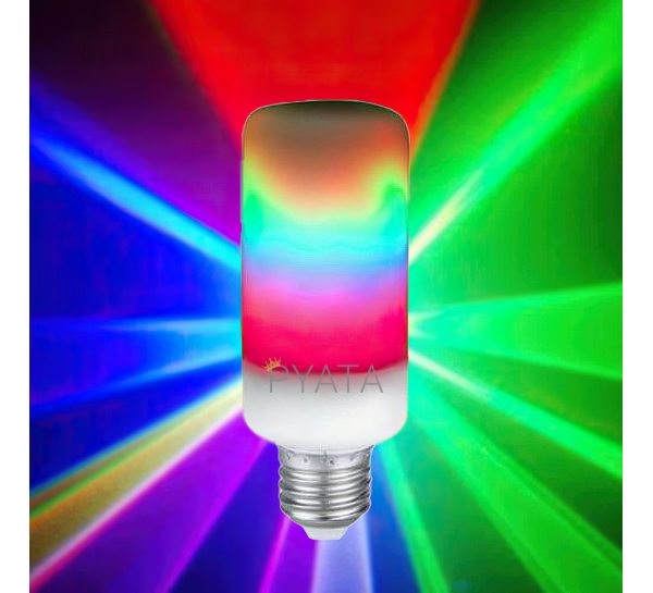 Лампа світлодіодна декоративна з LED ефектом полум'я/626