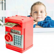 Детский сейф с электронным замком, Number Bank красный/219